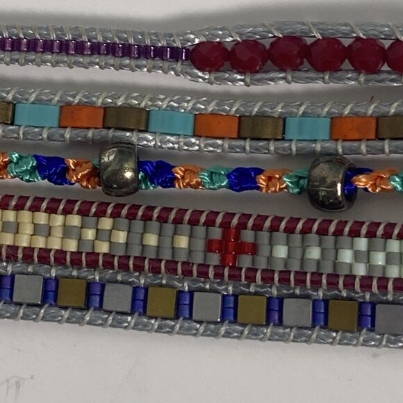 Noonday Collection Bracelet Hippy Boho Multicolor Beading Handcrafted Guatemala - Picture 8 of 15